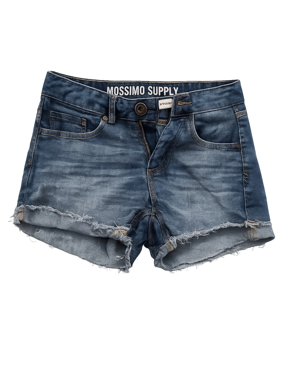 2 pairs of Distressed Blue Denim Cutoff Shorts - size 11